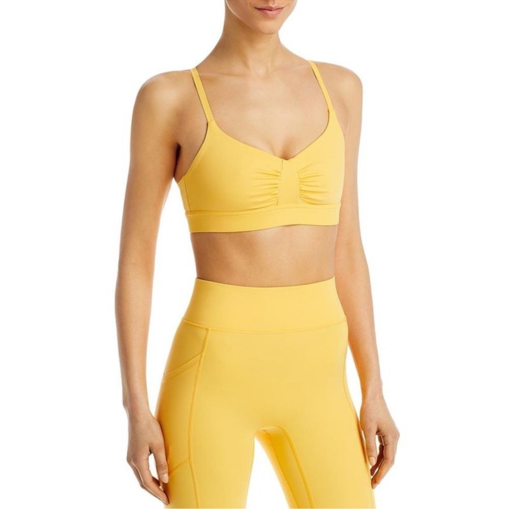 ALL ACCESS matching sunshine yellow workout set